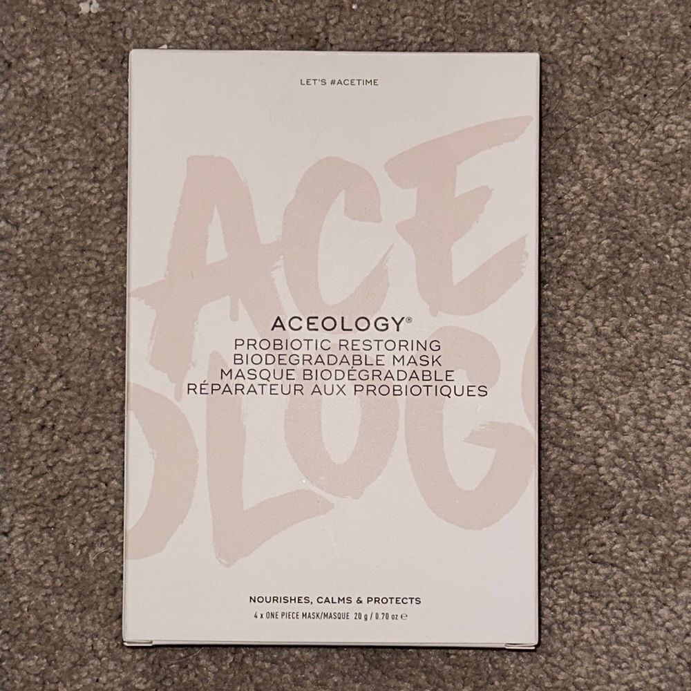 ACEOLOGY Probiotic Restoring Biodegradable Mask - 4 Pack